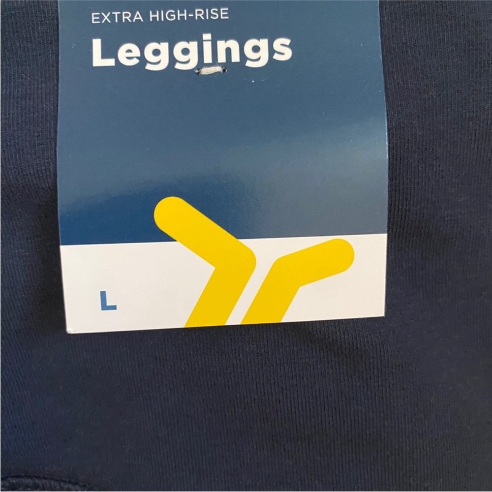 NWT BRAND NEW NEVER WORN LARGE OLD NAVY MIDNIGHT BLUE LEGGINGS - Picture 3 of 3